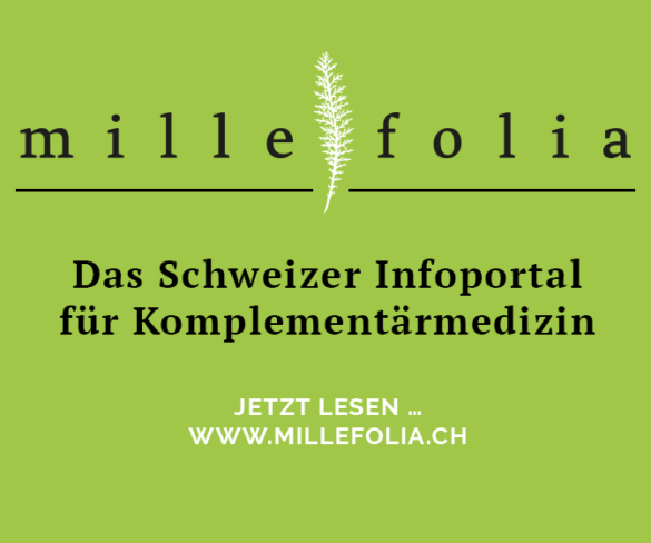 Link auf www.milefolia.ch, Das Schweizer News-Portal für Komplementärmedizin