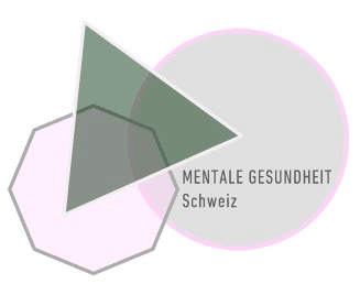 Ein Signet aus geometrischen Elementen und kleinem Text